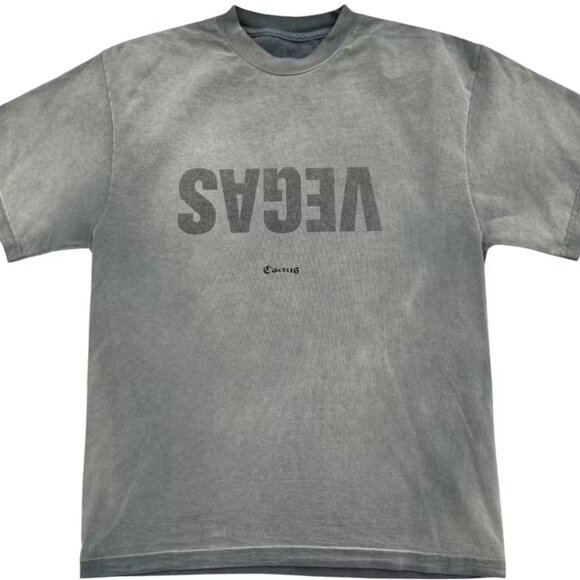 Travis Scott Cactus Vegas Tee Grey Size Medium Travis Scott Merch Streetwear NEW - Picture 1 of 2